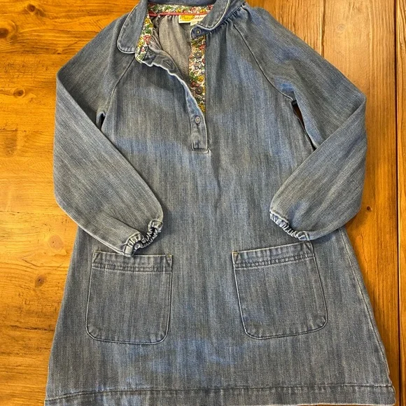 Mini Boden | Dresses | Mini Boden Denim Dress Size 78 Euc | Poshmark